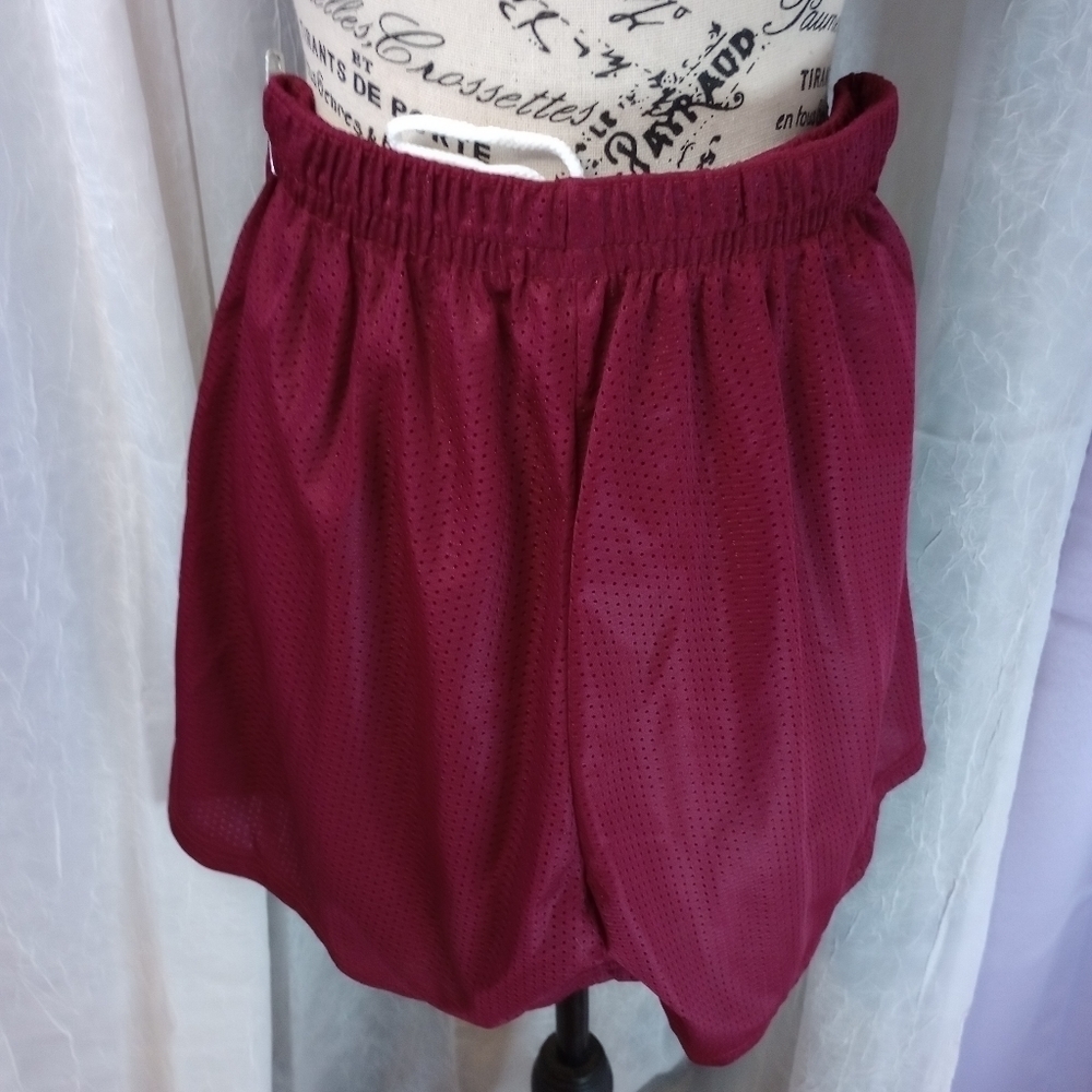 Augusta Sportswear Burgundy Mesh Basketball Shorts Large - Picture 2 of 4